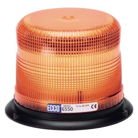 Ecco Ecco ECC6550A Low Profile Strobe Beacon Light with Double or Quad Flash; Amber ECC6550A